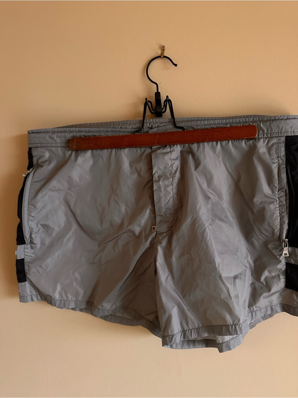 Prada, Light Gray Men’s Swim Shorts